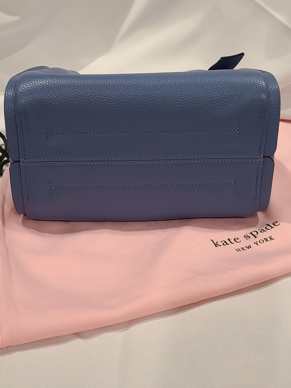 Kate Spade Knott Medium Pebbled Leather and Suede Crossbody Bag - Picture 9 of 16